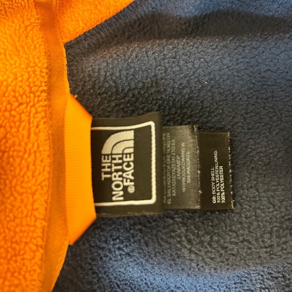 The North Face Boys‎ Fleece Jacket Full Zip Orange Blue L(14/16) Kids Coat - Picture 5 of 6